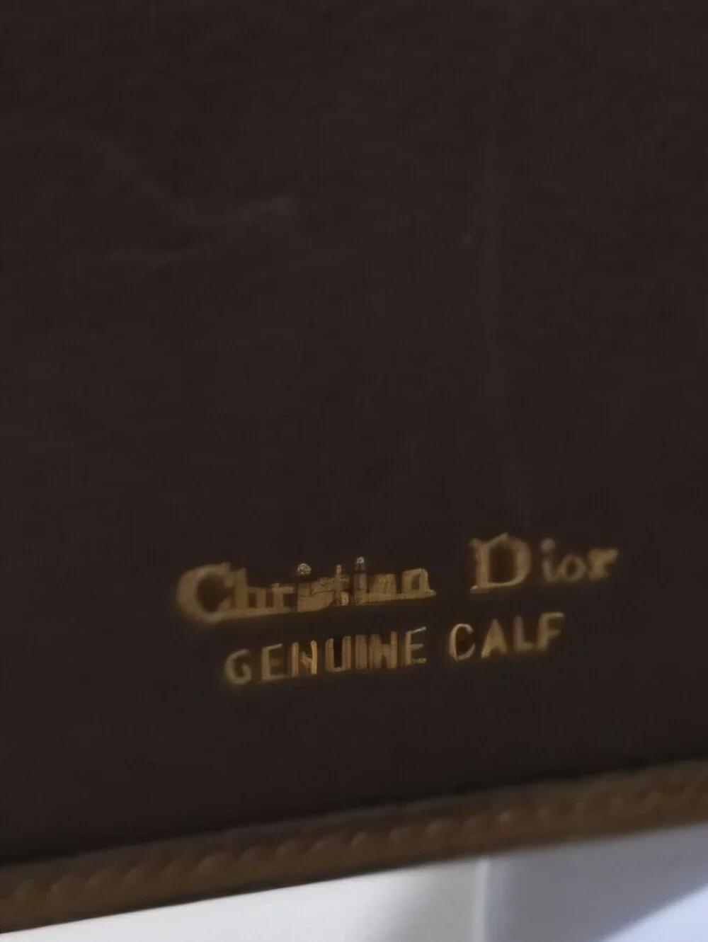 NPS Vintage Christian Dior Genuine Calf Leather Long Wallet Checkbook Cover
